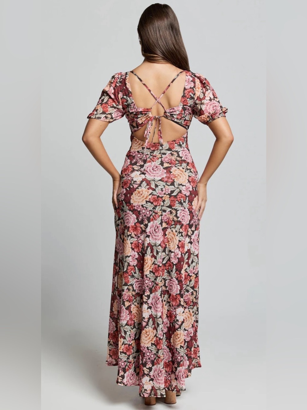 Showpo Lori Floral Maxi Dress Size 8 - Picture 2 of 6